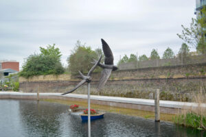 3 meter swooping house martins bronze