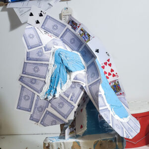 mould making playing card flange plaster eagle sculpture