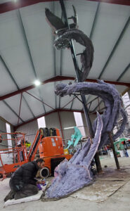 silicone moulding animal tree spiral sculpture 