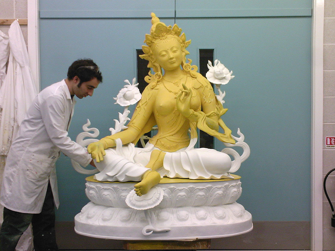 buddha buddha tara assembled undercoated before gilding Ulverston